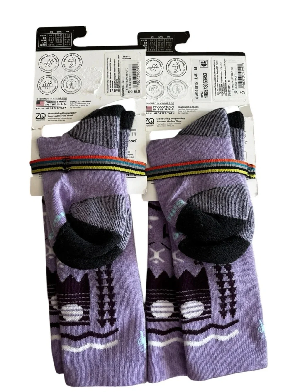 NEW Smartwool Kids Wintersport Over the Calf Socks Size Medium M 12 - 2.5 Wool